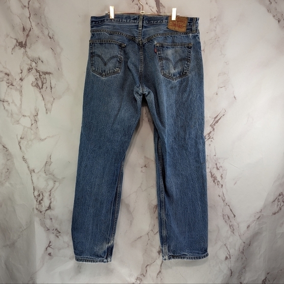 Vintage Levis Jeans Mens 38 X 30 501 XX  Vintage Y2K Denim Rigid Button Fly - Picture 5 of 15